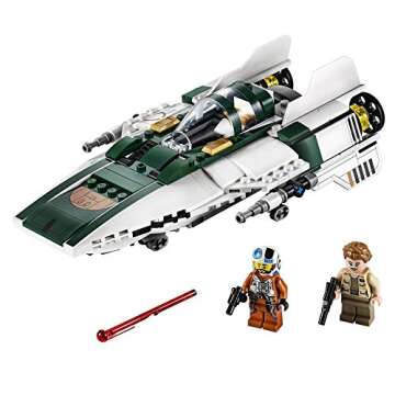 LEGO Star Wars: The Rise of Skywalker Resistance A Wing Starfighter 75248 Advanced Collectible Starship Model Building Kit (269 Pieces)