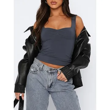 Stylish Backless Crop Top for Women | ForeFair Y2K Design