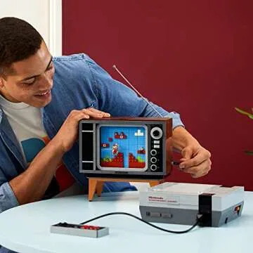 LEGO Super Mario Nintendo Entertainment System 71374 Gameplay Building Set, Model Kits for Adults to...