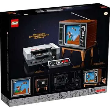 LEGO Super Mario Nintendo Entertainment System 71374 Gameplay Building Set, Model Kits for Adults to Build, DIY Creative Activity, Collectible Gift Idea