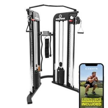 Inspire Fitness FTX Functional Trainer - Compact at Home Workout Machine with Accessories - Space Sa...