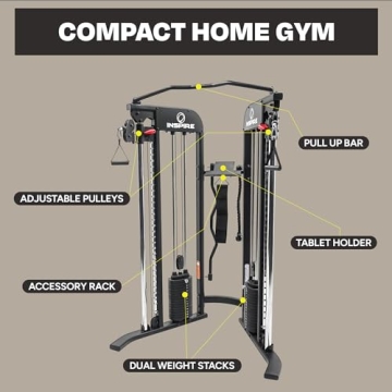 Inspire Fitness FTX Functional Trainer - Space Saving Home Gym