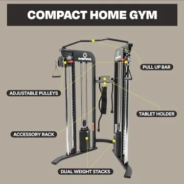 Inspire Fitness FTX Functional Trainer - Space Saving Home Gym