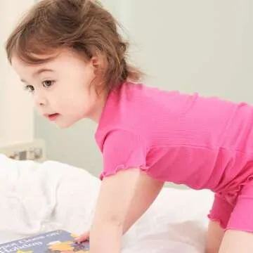 pureborn Toddler Pajamas Set Pjs - Little Girl Short Sleeve Snug Fit Cotton Sleepwear 2pcs Watermelon Pink 2T