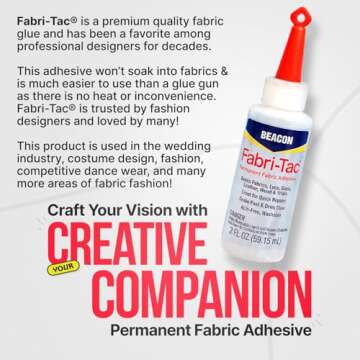 Beacon Fabri-Tac Permanent Adhesive for Creative Projects