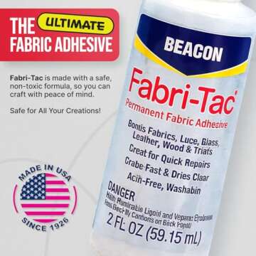 Beacon Fabri-Tac Permanent Adhesive for Creative Projects