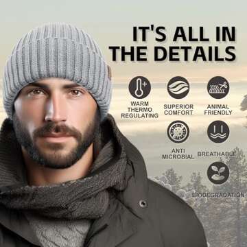 OUTDOOR SHAPING Merino Wool Beanie for All Ages