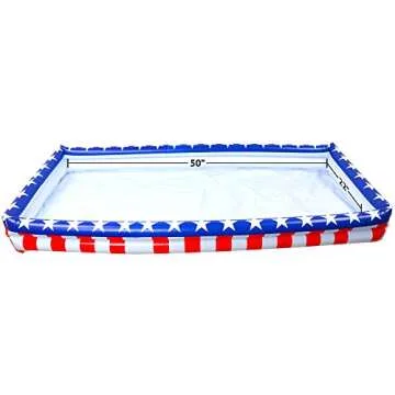Outdoor Inflatable Buffet Cooler Server – Patriotic Red White and Blue Blow Up Cooling Tub For Serving Buffet Style Picnic