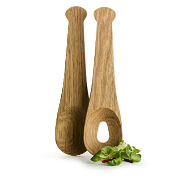 Sagaform Oak Salad Servers for Stylish Dining