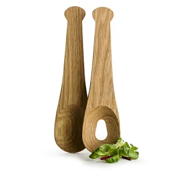 Sagaform Oak Salad Servers for Stylish Dining