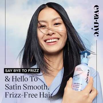 Eva NYC Satin Dream Smoothing Shampoo, Hair Care for Soft and Smooth Hair, Anti-Frizz Shampoo for Sa...