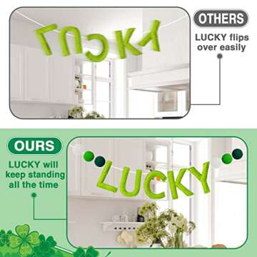 St. Patrick's Day Felt Garlands for Festive Decor