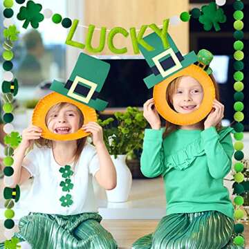 St. Patrick's Day Felt Garlands for Festive Decor