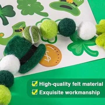 St. Patrick's Day Felt Garlands for Festive Decor