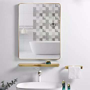 Otlsh 24x36 Inch Wall Mirror for Bathroom & Home Decor