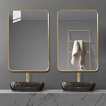 Otlsh 24x36 Inch Wall Mirror for Bathroom & Home Decor