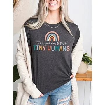 Cute Casual Teacher Life Graphic T-Shirt for Women