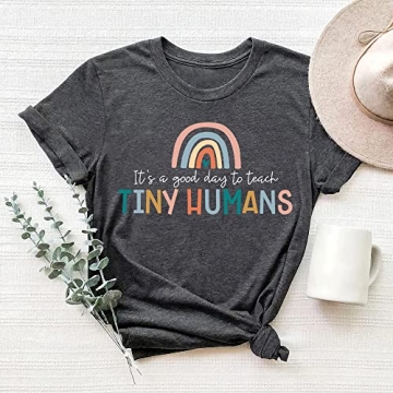 Cute Casual Teacher Life Graphic T-Shirt for Women