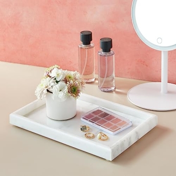 Stylish Juvale Marble Vanity Tray for Jewelry and More