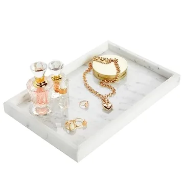 Stylish Juvale Marble Vanity Tray for Jewelry and More