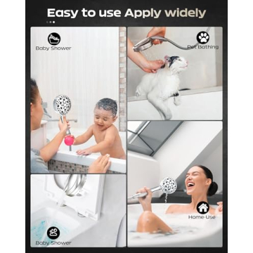 High Pressure Handheld Shower Head with 10 Modes