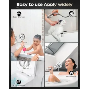 High Pressure Handheld Shower Head with 10 Modes