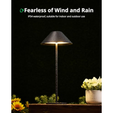 Bojim Portable Cordless LED Lamp with Dimmer