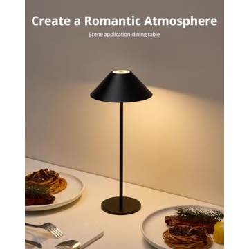 Bojim Portable Cordless LED Lamp with Dimmer