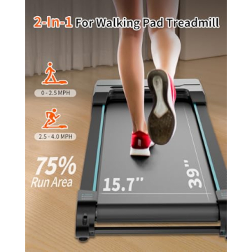 Fithno Walking Pad with Auto Incline for Home Exercise