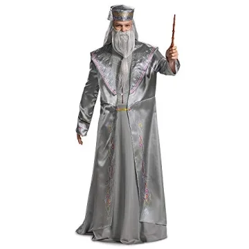 Albus Dumbledore Costume for Adult and Kids, Official Wizard Robe