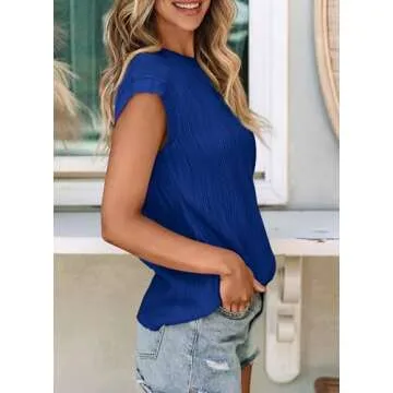 PRETTYGARDEN Women's Trendy Summer Tops for Casual Wear