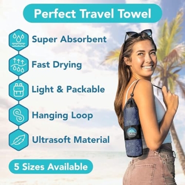 Youphoria Fast Drying Microfiber Travel Towel