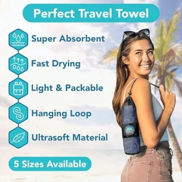 Youphoria Fast Drying Microfiber Travel Towel