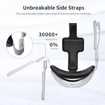 MVIIOE 6000mAh VR Head Strap for Meta Quest 3/3S