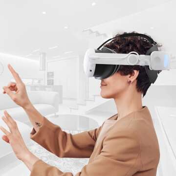 MVIIOE 6000mAh VR Head Strap for Meta Quest 3/3S