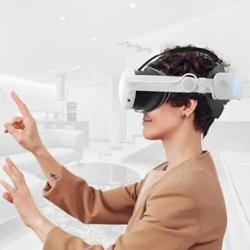 MVIIOE 6000mAh VR Head Strap for Meta Quest 3/3S