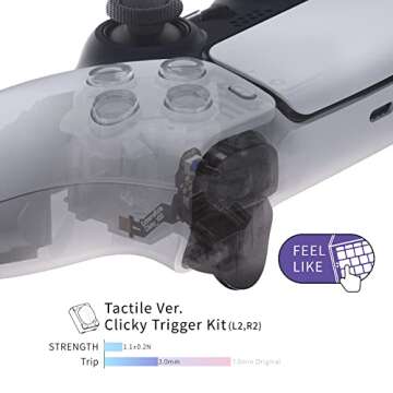eXtremeRate Clicky Hair Trigger Kit for PS5 Controllers