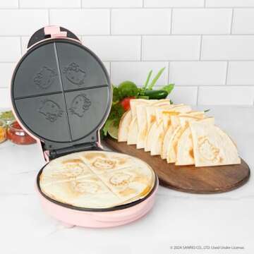 Uncanny Brands Hello Kitty Quesadilla Maker - Small Kitchen Appliance