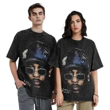 Men's Not Kendrick Music Lamar Like Us Shirt Crew Neck Short Sleeve T Shirts, Oversized Wicking Cotton Tees Top Shirt for Men, Personalized Streetwear Custom Tees Top Medium Black