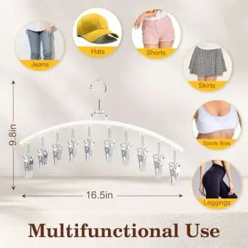 Ginyoyo 2 Pack Legging Organizer for Closet Space Saving