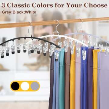 Ginyoyo 2 Pack Legging Organizer for Closet Space Saving