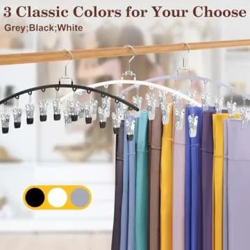 Ginyoyo 2 Pack Legging Organizer for Closet Space Saving