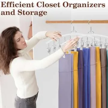 Ginyoyo 2 Pack Legging Organizer for Closet Space Saving