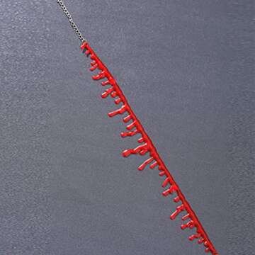 yaozeio Dripping Blood Choker Halloween Necklace for Women Vampire Costume Accessories Slit Throat Bloody Choker Necklace for Halloween Party Favors for Adults 2Pcs