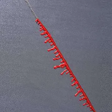 yaozeio Dripping Blood Choker Halloween Necklace for Women Vampire Costume Accessories Slit Throat Bloody Choker Necklace for Halloween Party Favors for Adults 2Pcs