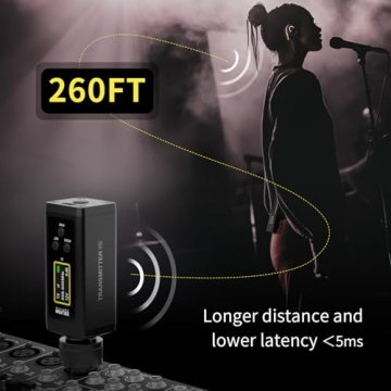 HHLPRO UHF Wireless IEM System 260FT Range 26 Channels