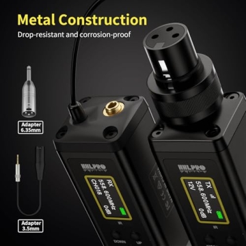 HHLPRO UHF Wireless IEM System 260FT Range 26 Channels