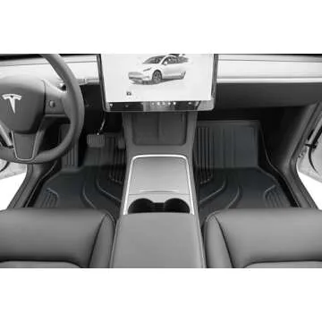 SUPER LINER Floor Mats Compatible with 2024 2025 Tesla Model 3 Highland Custom Fit All-Weather Cargo Liner Rear Cargo Tray Trunk Floor Mat Interior Accessories -Regular Coverage B