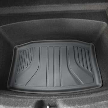 SUPER LINER Floor Mats Compatible with 2024 2025 Tesla Model 3 Highland Custom Fit All-Weather Cargo Liner Rear Cargo Tray Trunk Floor Mat Interior Accessories -Regular Coverage B