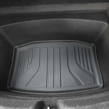 SUPER LINER Floor Mats Compatible with 2024 2025 Tesla Model 3 Highland Custom Fit All-Weather Cargo Liner Rear Cargo Tray Trunk Floor Mat Interior Accessories -Regular Coverage B